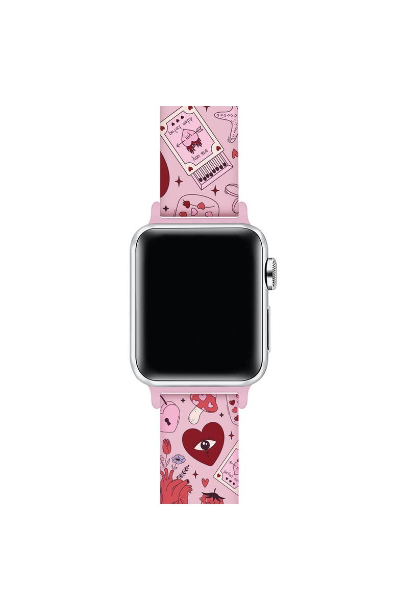 Posh Tech Y2K Silicone Band for Apple Watch, Alternate, color, Pink