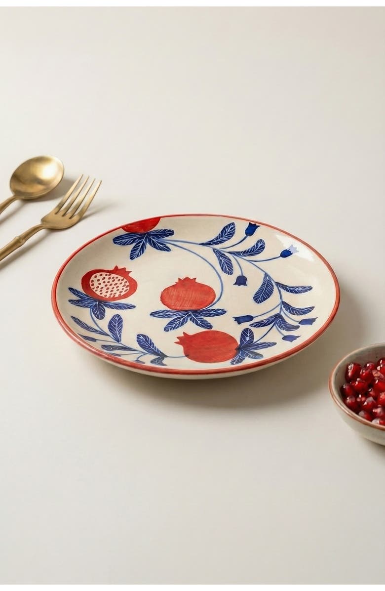 Casa Amarosa Floral Plate, Alternate, color, Red