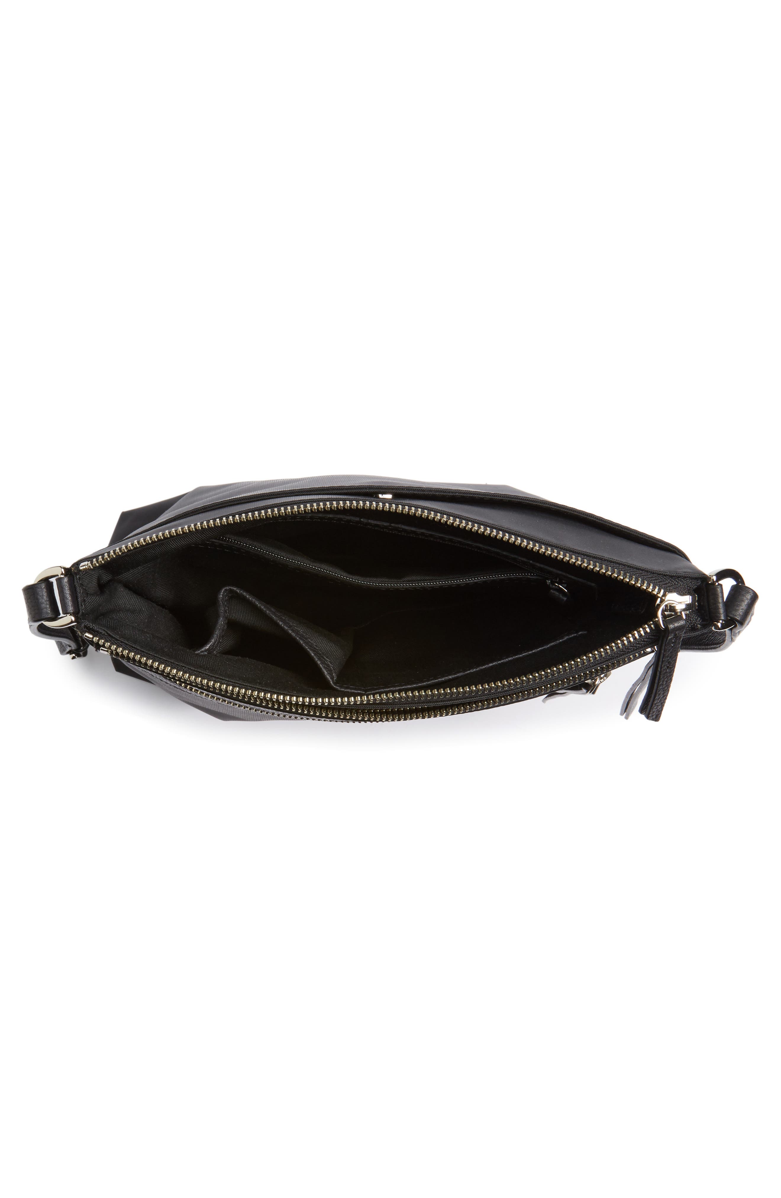 Kaison Nylon Crossbody Bag, Alternate, color, BLACK