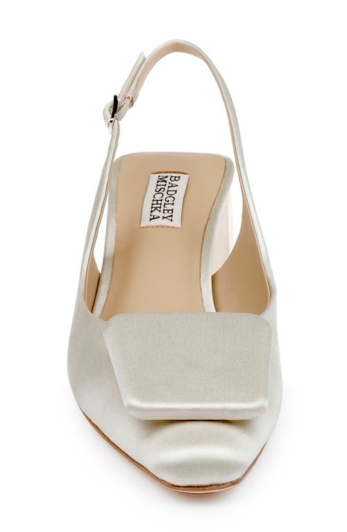 Badgley Mischka Collection Gracen Slingback Pump In White
