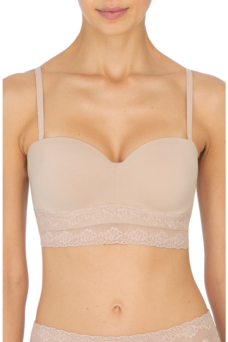 Bliss Perfection Longline Strapless Bra, Alternate, color, CAFE