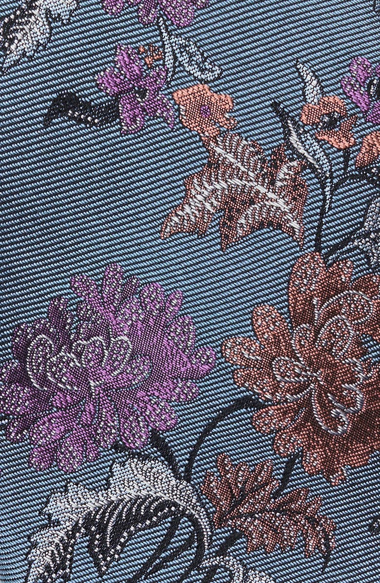 Nordstrom Marmor Floral Jacquard Tie, Alternate, color, Blue