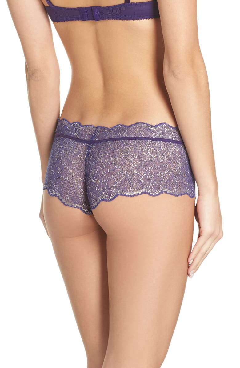 b.tempt'd by Wacoal Lace Boyshorts, Alternate, color, 