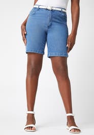 Jessica London Classic Cotton Denim Shorts