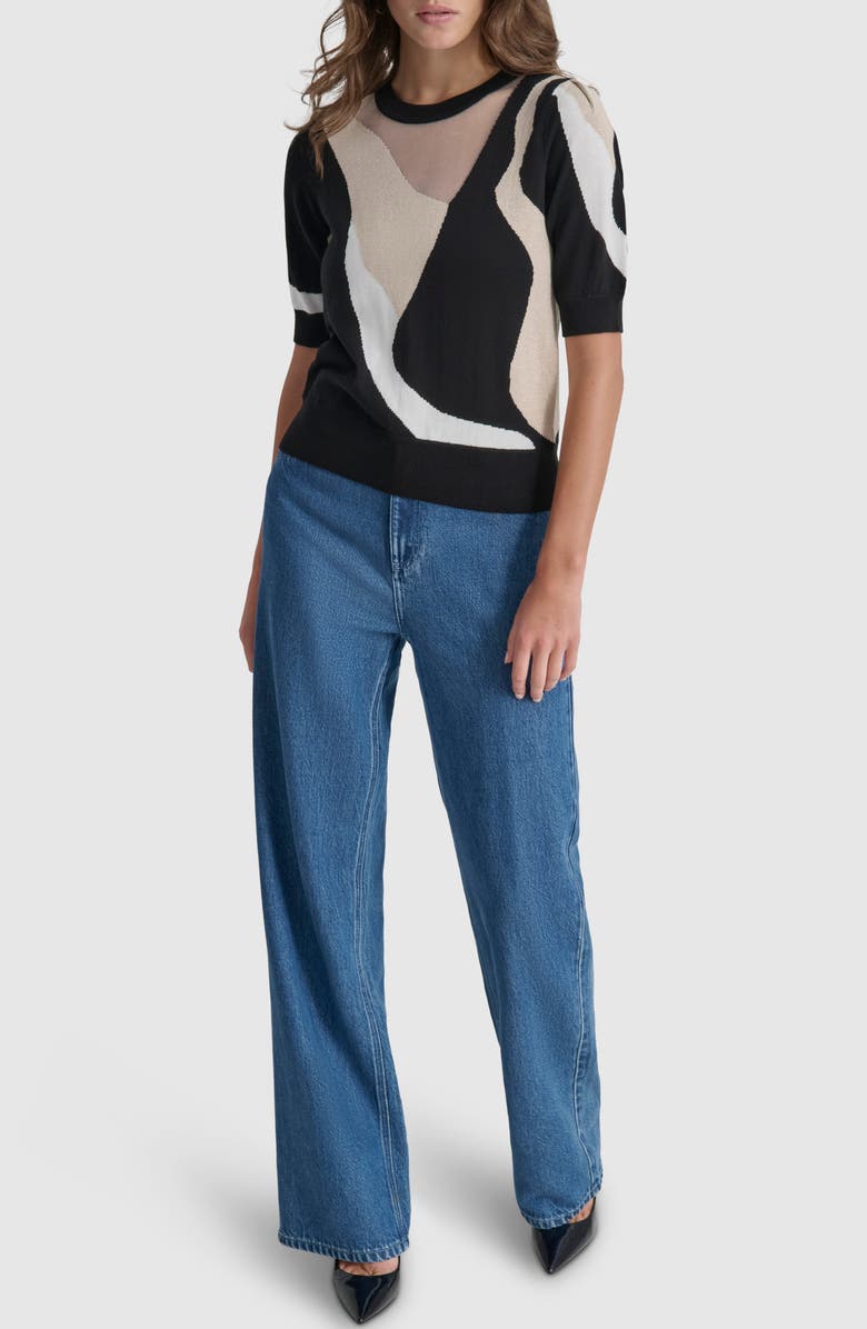 DKNY Colorblock Sweater, Alternate, color, 