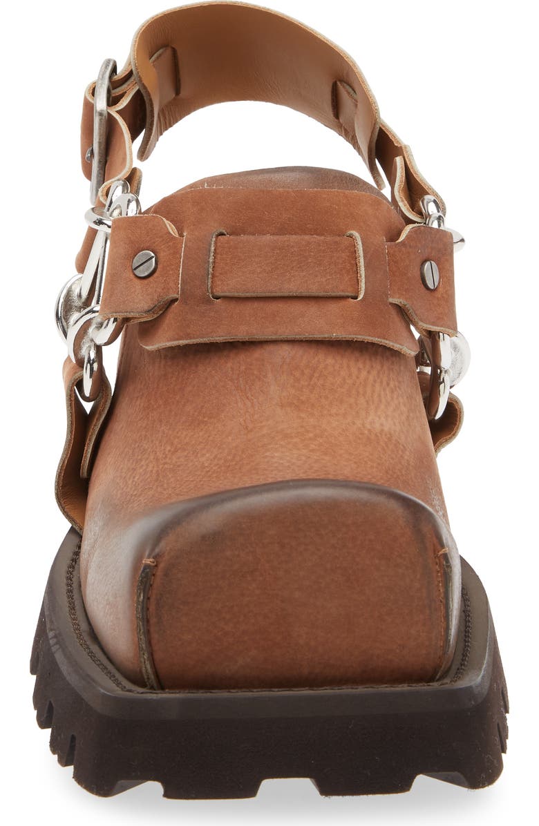 Acne Studios Balius Slingback Shoe, Alternate, color, Caramel Brown