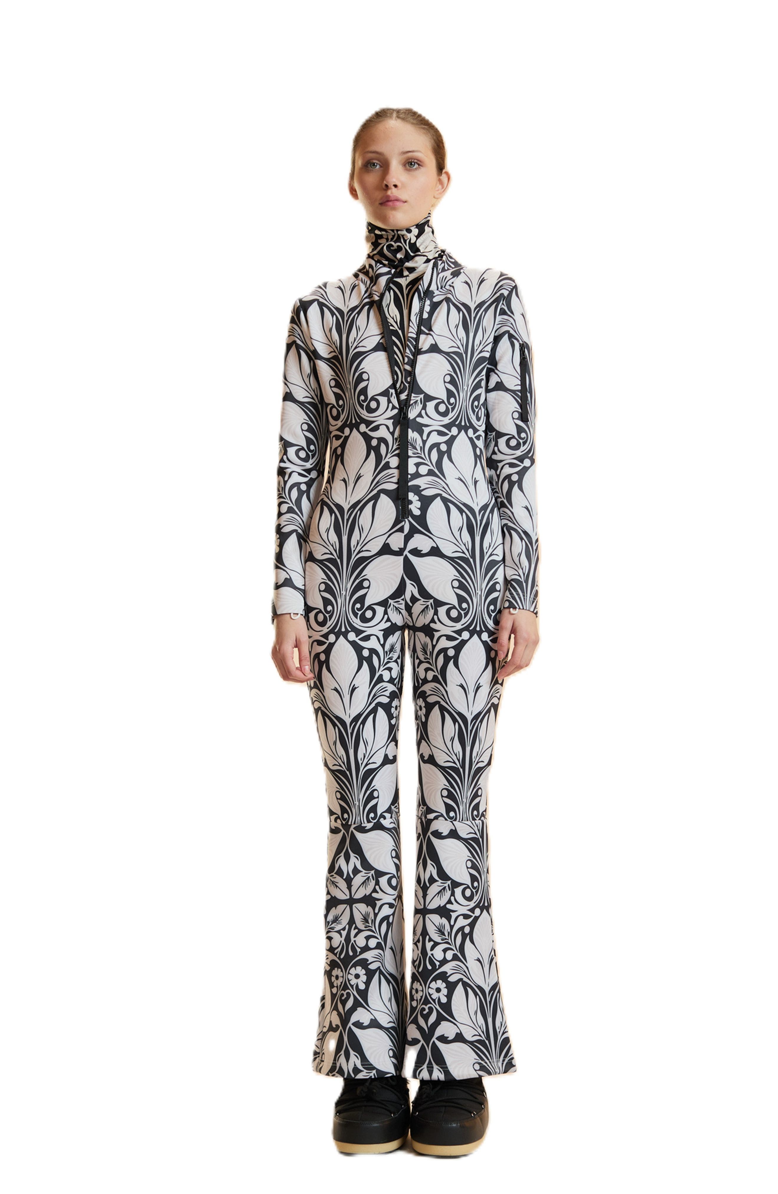Cynthia Rowley Bonded Ski Suit In Multi