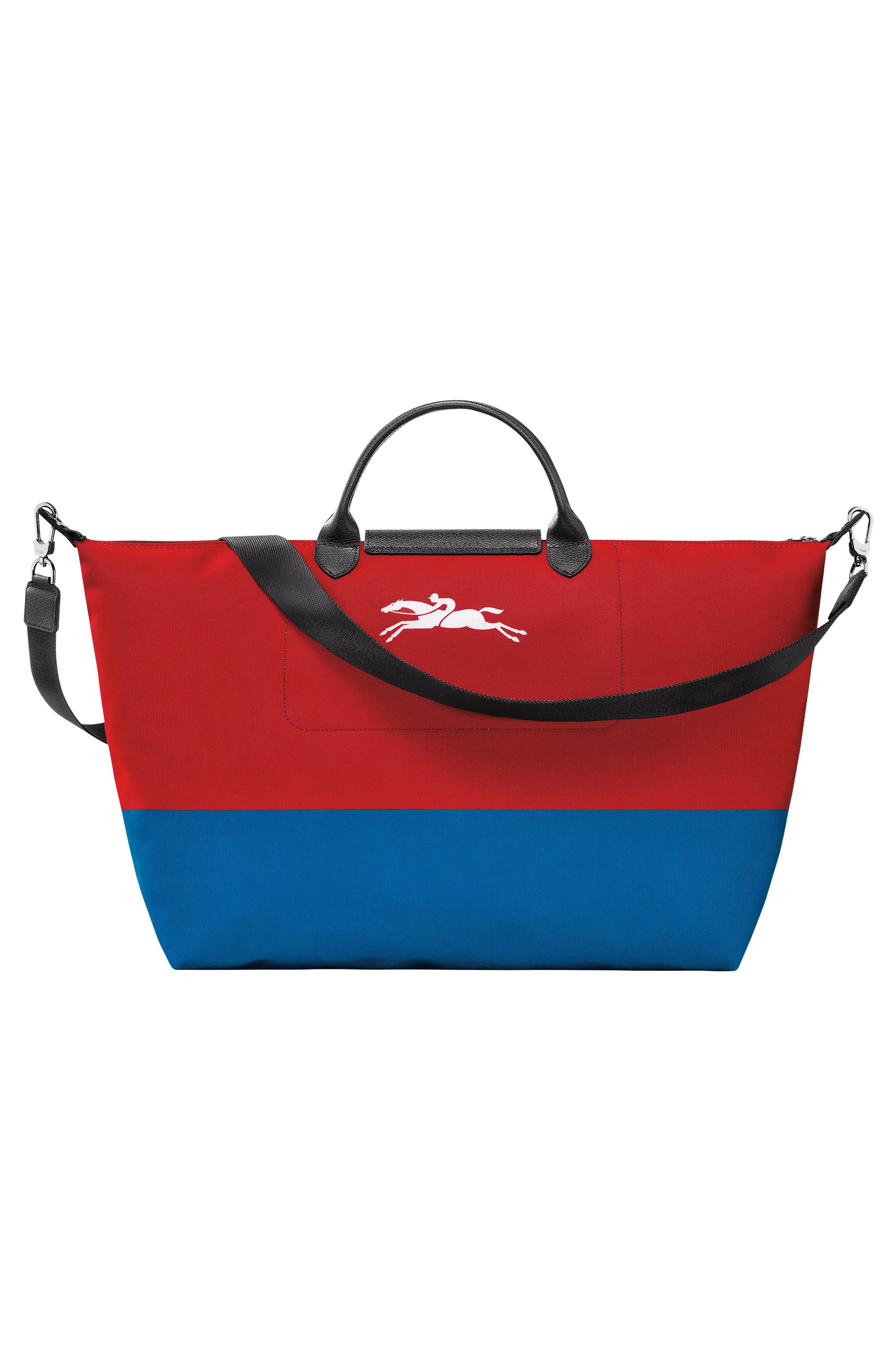 Longchamp X Robert Indiana Large Le Pliage Recycled Polyester Canvas Duffle Bag, Alternate, color, 