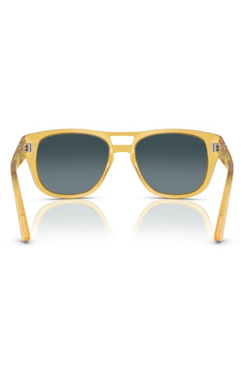 Persol 55mm Square Sunglasses In Yellow Blue Gradient