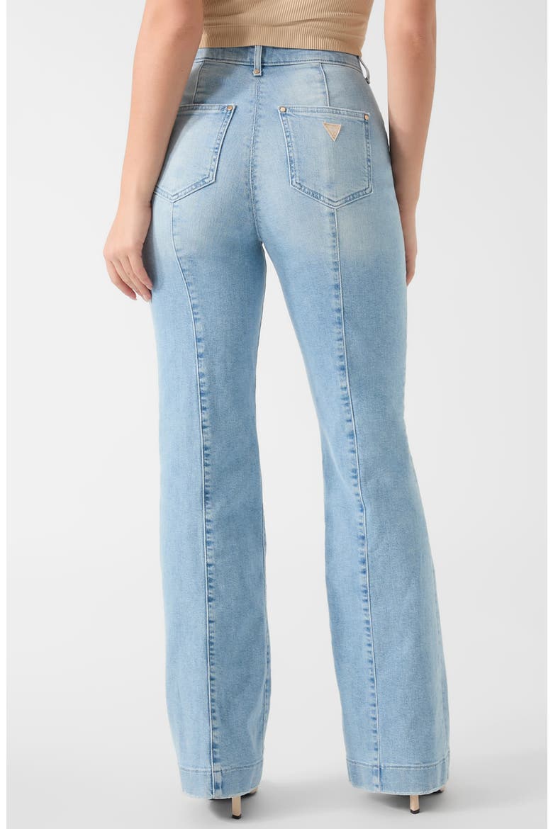 New Faye High Waist Wide Leg Jeans, Alternate, color, BLUE