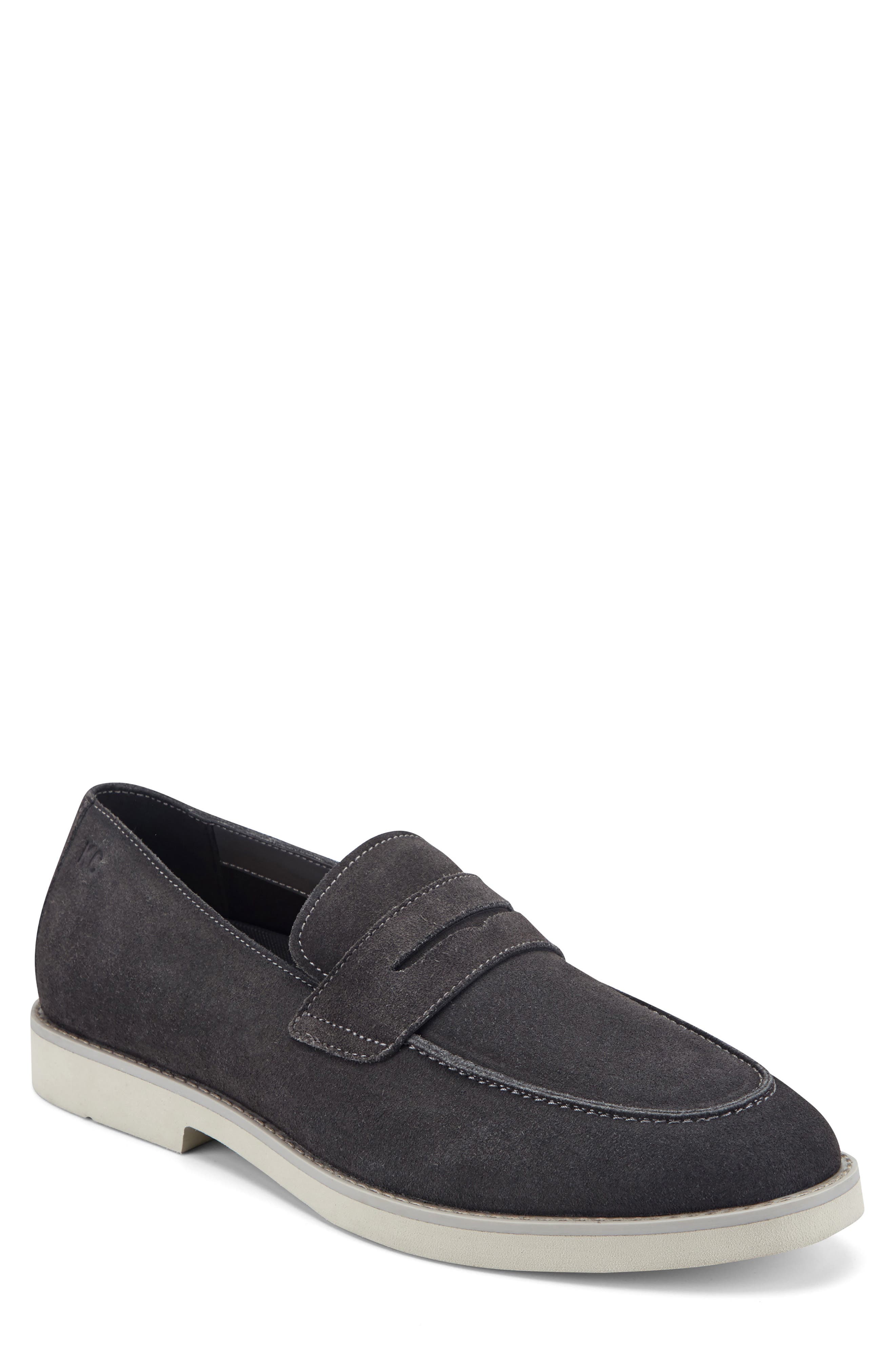 Kenneth Cole New York Savon Penny Loafer, Main, color, Charcoal