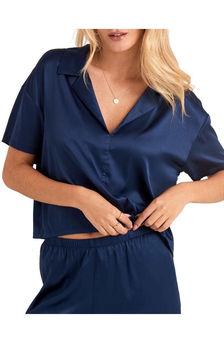 Adore Me Verity Pajama Set, Alternate, color, Dark Blue