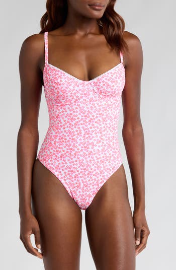 Cheeky One Piece - Taffy Pink Ribbed –Kulani Kinis