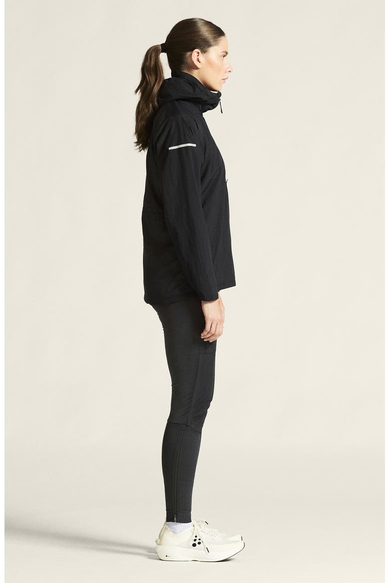 SubZ Half Zip Hooded Pullover, Alternate, color, BLACK