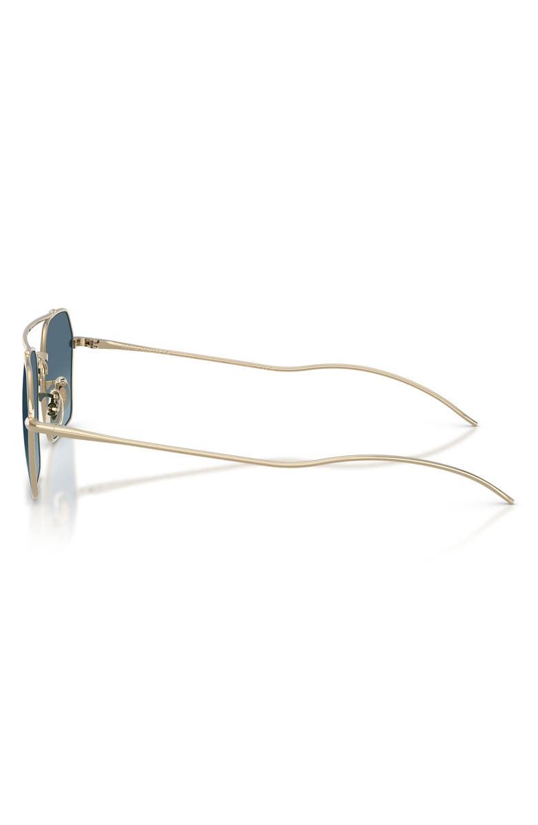 Oliver Peoples TK-14 53mm Geometric Sunglasses, Alternate, color, Gold / Marine Gradient