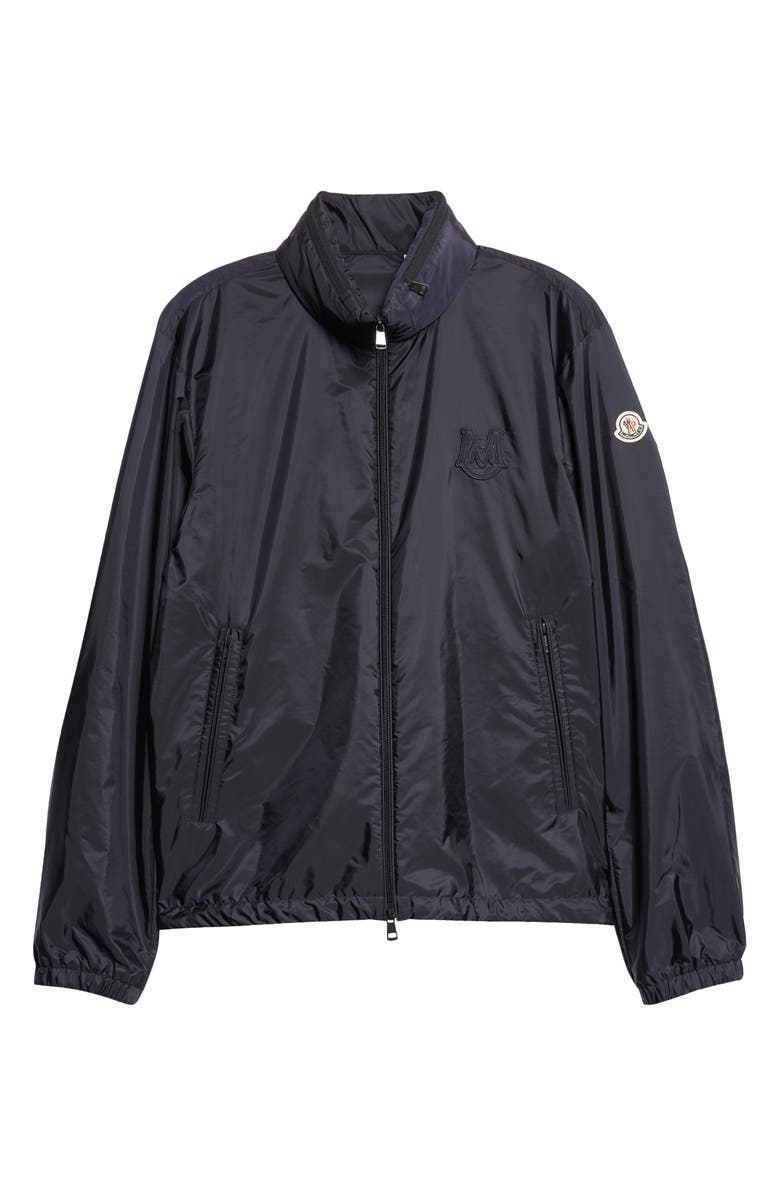 Moncler Ouge Water Repellent Nylon Jacket, Alternate, color, Navy