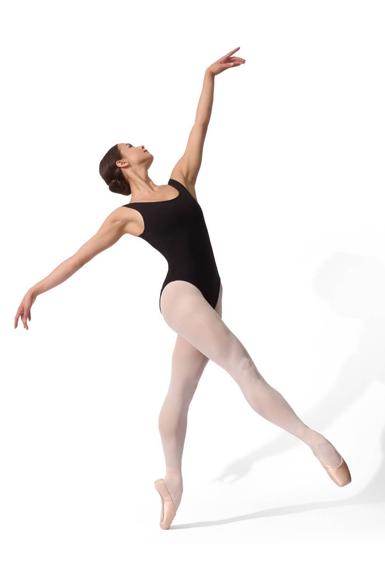 Tank Leotard, Alternate, color, black