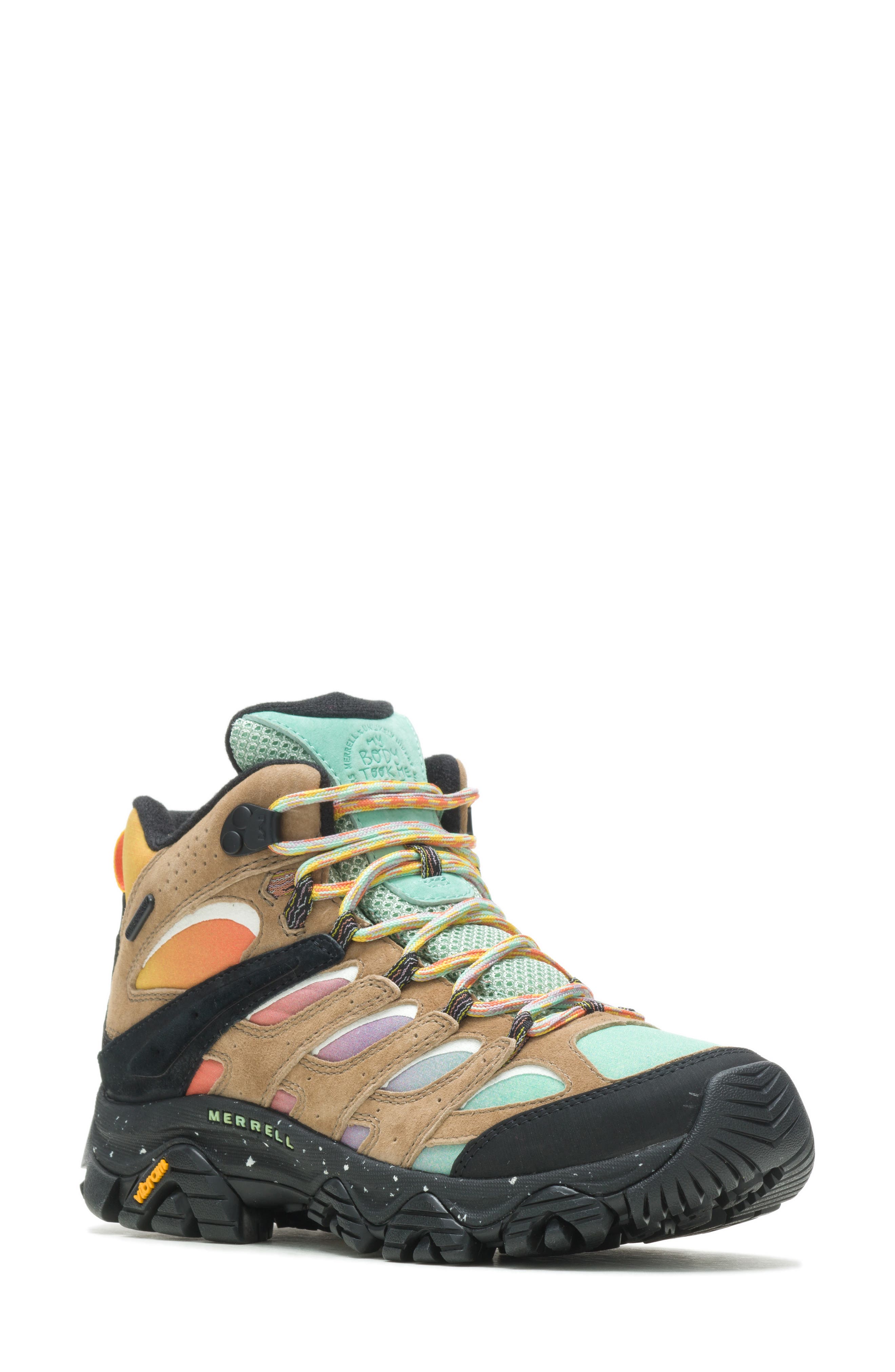 Merrell x Unlikely Hiker Moab 3 Waterproof Mid Hiking Boot, Main, color, 