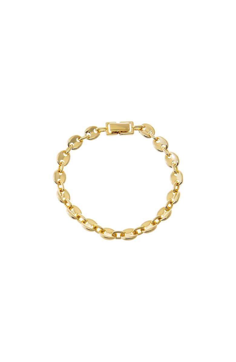 BY ADINA EDEN Bold Dome Link Bracelet, Main, color, Gold