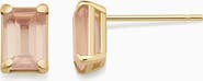 Oradina 14K Gold Date Me Birthstone Stud Earrings