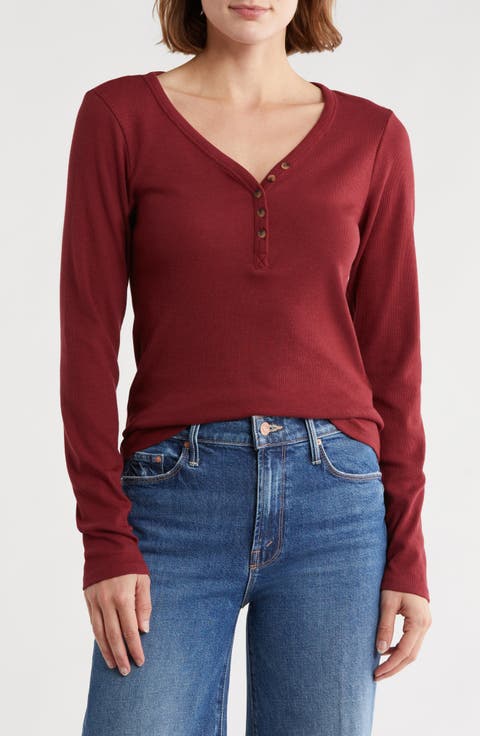 トップス GOODGRIEF! ROUGH-COT HENLEY NECK TOP GOODGRIEF!/グッド グリーフ】 ROUGH-COT HENLEY NECK TOP（T