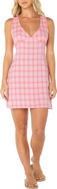 Roxy Sunfire Plaid Minidress