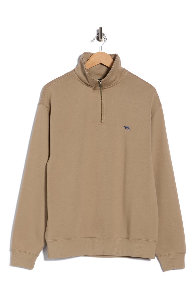 Bayview Road Quarter-Zip Pullover Sweatshirt, Alternate, color, TIMBER
