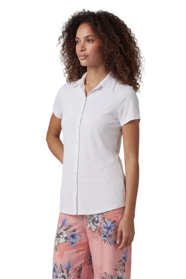 Womens Button-Up Shirt, Alternate, color, WHITE