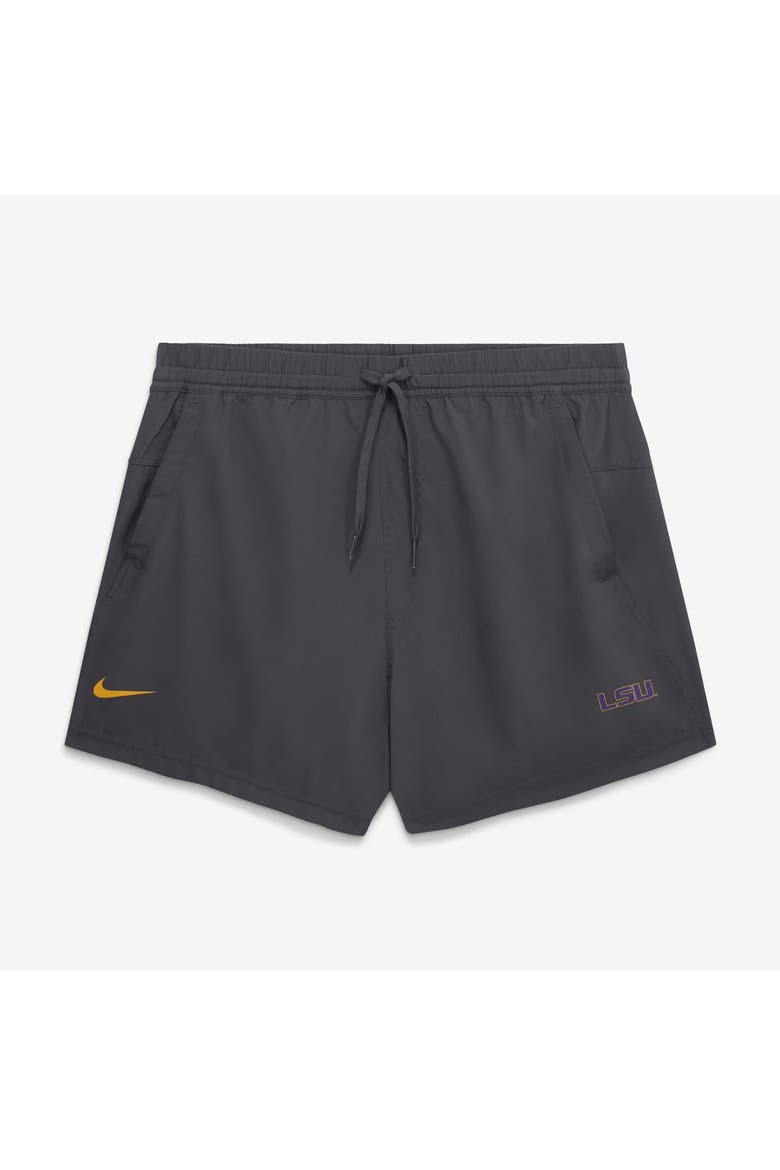 Men's Nike Anthracite LSU Tigers Primary Logo Form Dri-FIT Shorts, Main, color, Anthracite