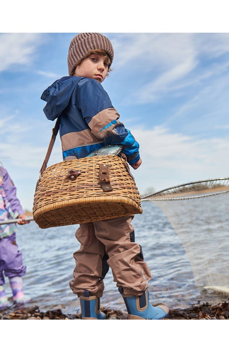 Deux par Deux Boy's Cuffed Knit Hat Taupe, Alternate, color,