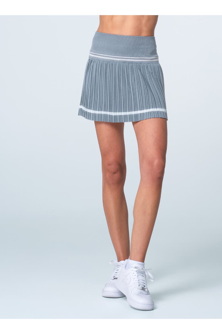 Motion Pleated Skirt, Main, color, Grey