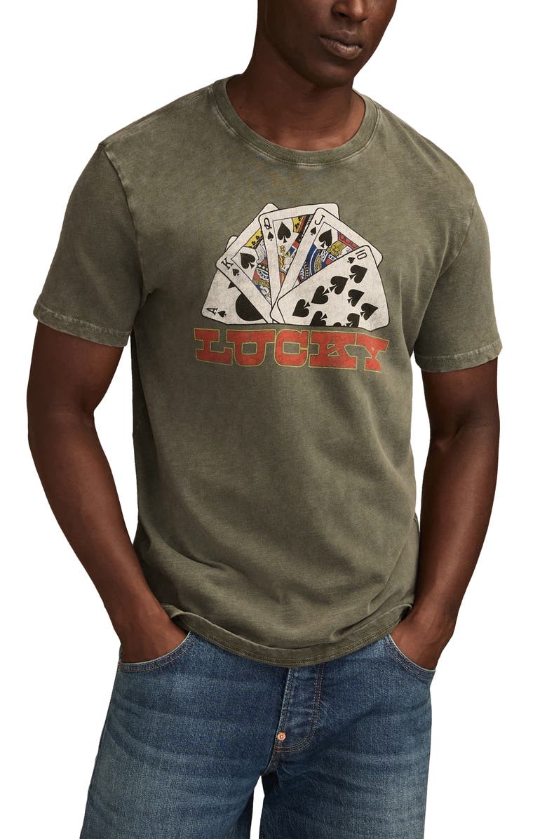 Lucky Brand Lucky Poker Room Graphic T-Shirt, Main, color,