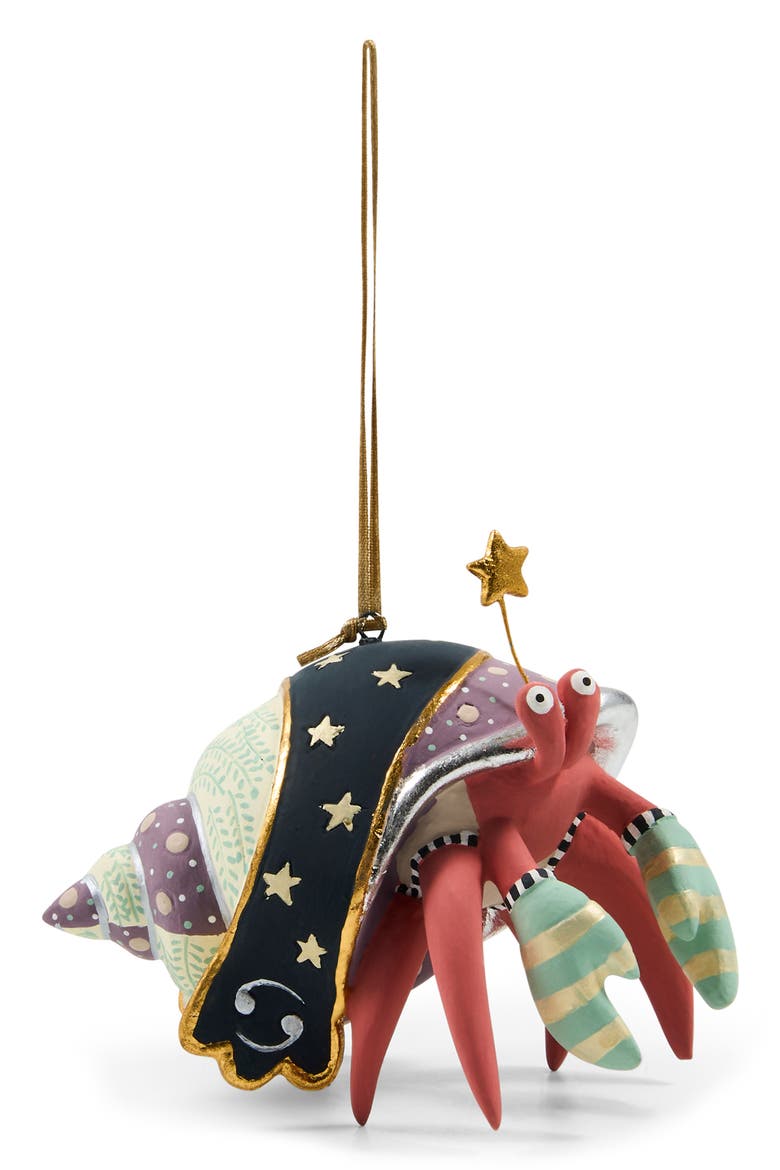 Patience Brewster Cancer Zodiac Ornament, Alternate, color, MULTI