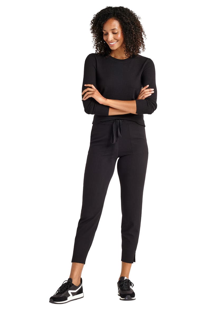 Jeanne Sweater Joggers, Alternate, color, BLACK