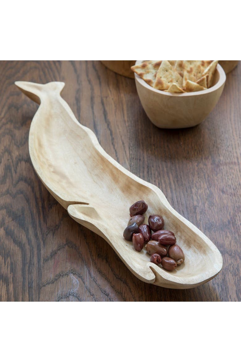 Kiln Mango Wood Whale Dish, Alternate, color, Mango