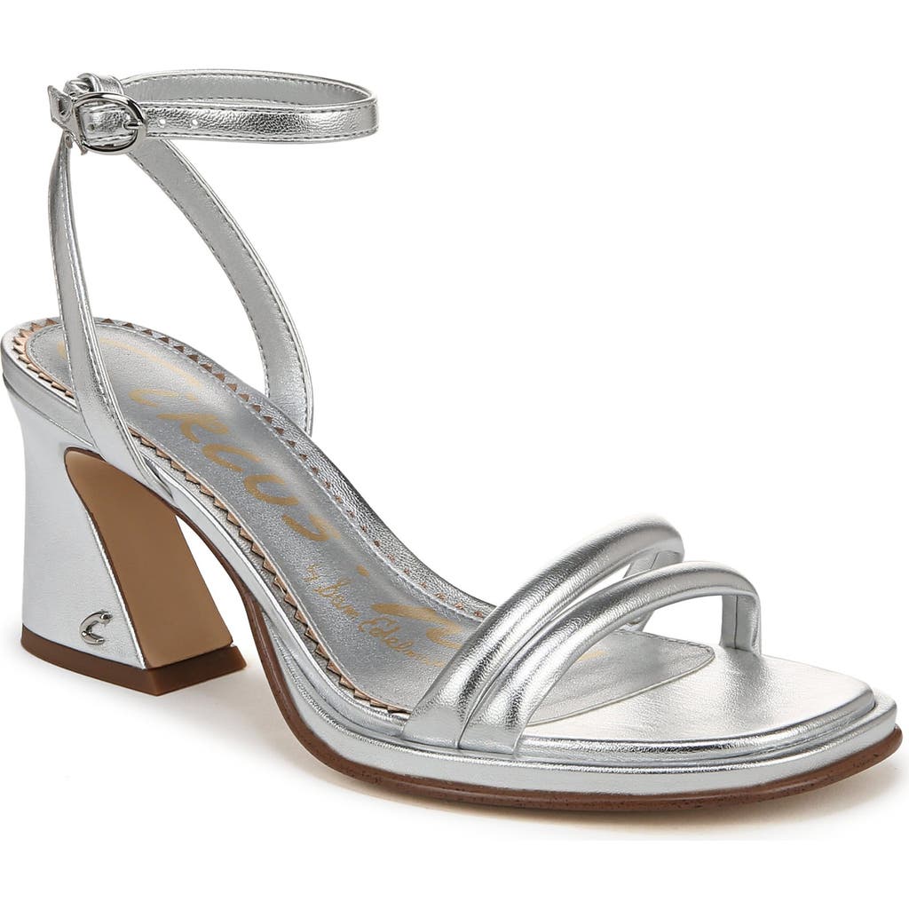 Circus Ny By Sam Edelman Hartlie Ankle Strap Sandal In Soft Silver