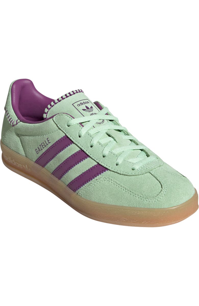adidas Gazelle Indoor Sneaker, Main, color, Rich Mauve/ Green Spark/ Mauve