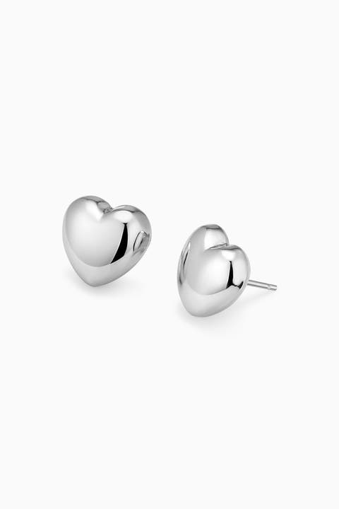 Lover Studs in Sterling Silver