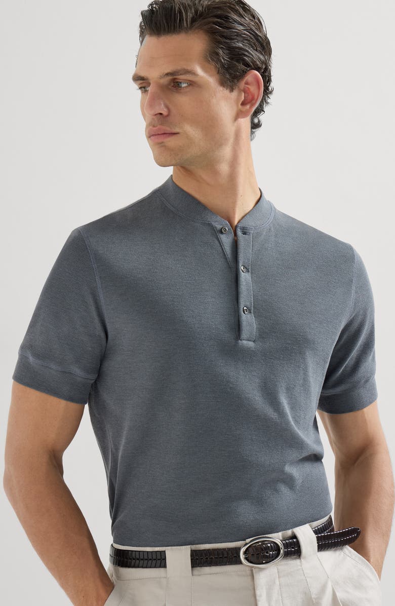 Brunello Cucinelli Cotton jersey T-shirt, Alternate, color, Grey