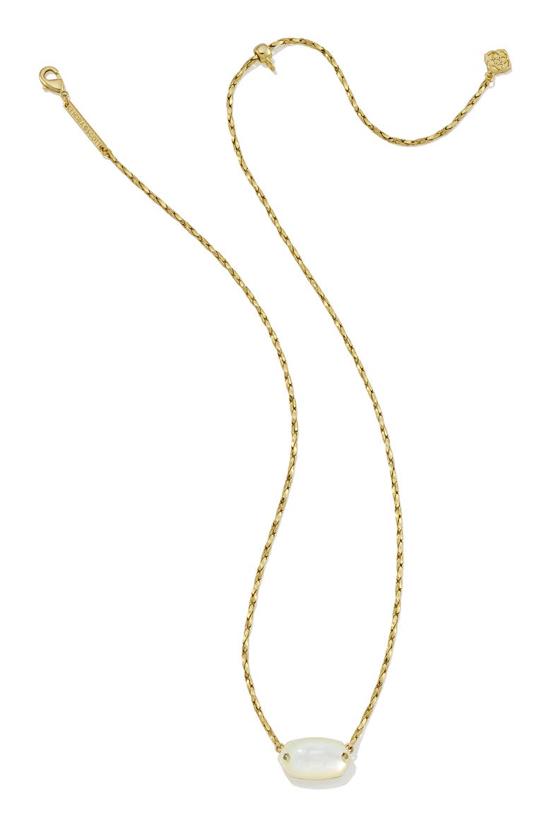 Elisa Rivet Pendant Necklace, Alternate, color, GOLD IVORY MOP