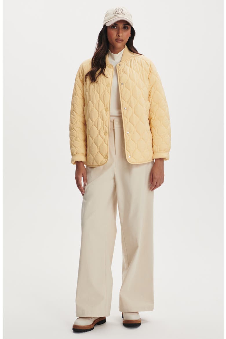 Luca Quilted Jacket, Alternate, color, REED YELLOW
