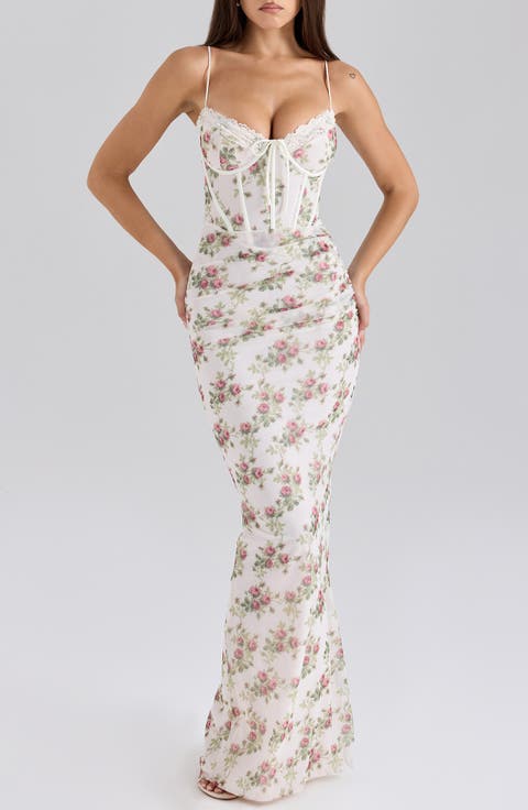 Calista Stretch Mesh Body-Con Cocktail Dress