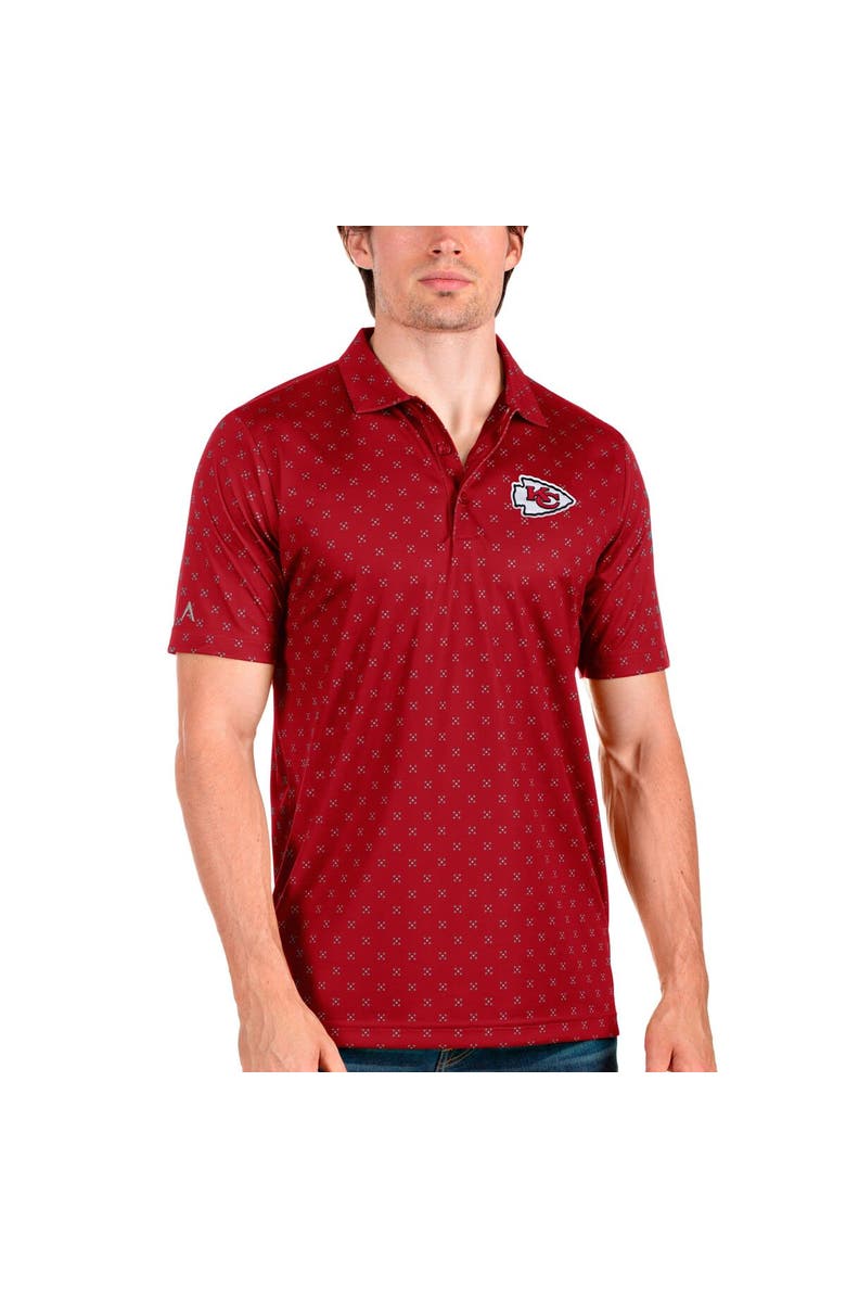 ANTIGUA Men's Antigua Red Kansas City Chiefs Spark Polo, Main, color,