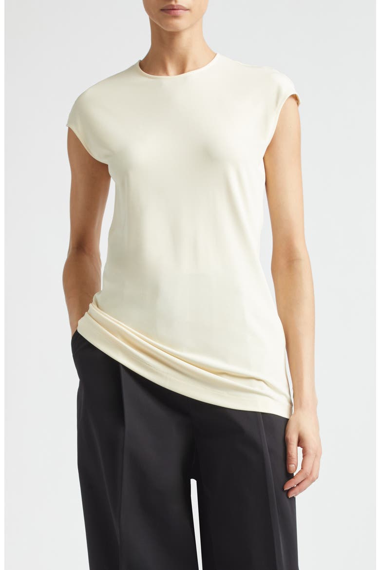 Everyday Fluid Jersey Top, Main, color, ECRU