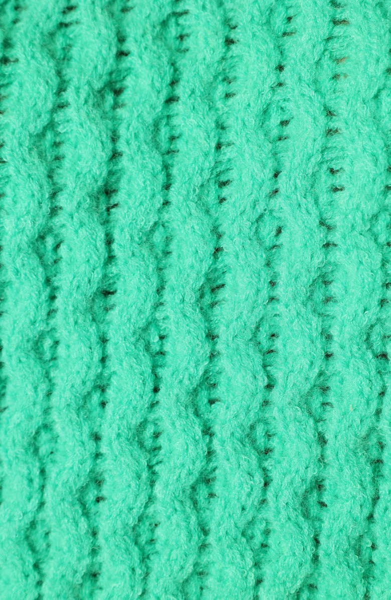 Petal & Pup Bentley Mixed Stitch Oversize Sweater, Alternate, color, Green