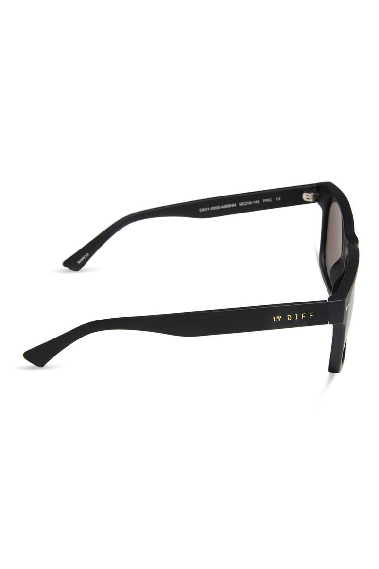 Marco 56mm Square Sunglasses, Alternate, color, MATTE BLACK
