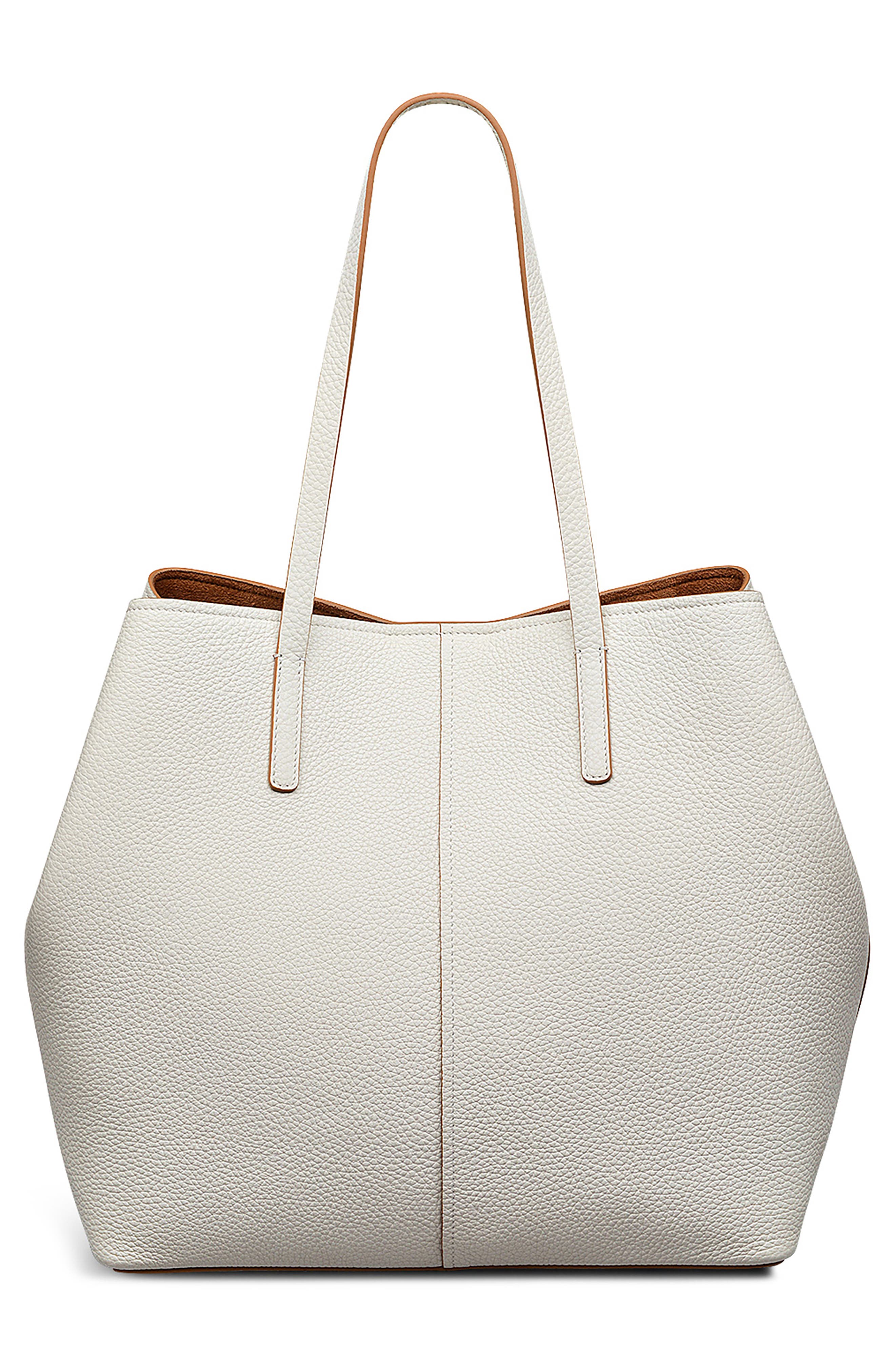 Dukes Place Large Tote Bag & Pouch, Alternate, color, CHALK