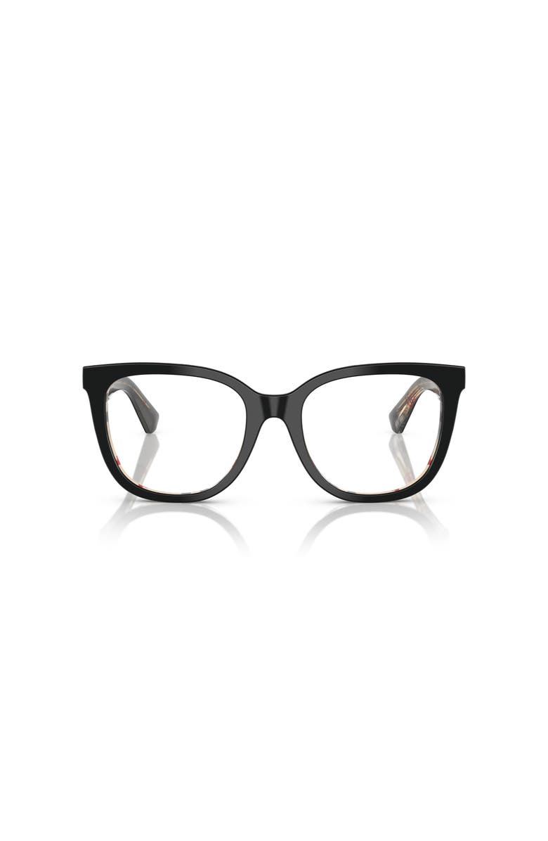 Burberry 51mm Square optical glasses, Alternate, color, Black