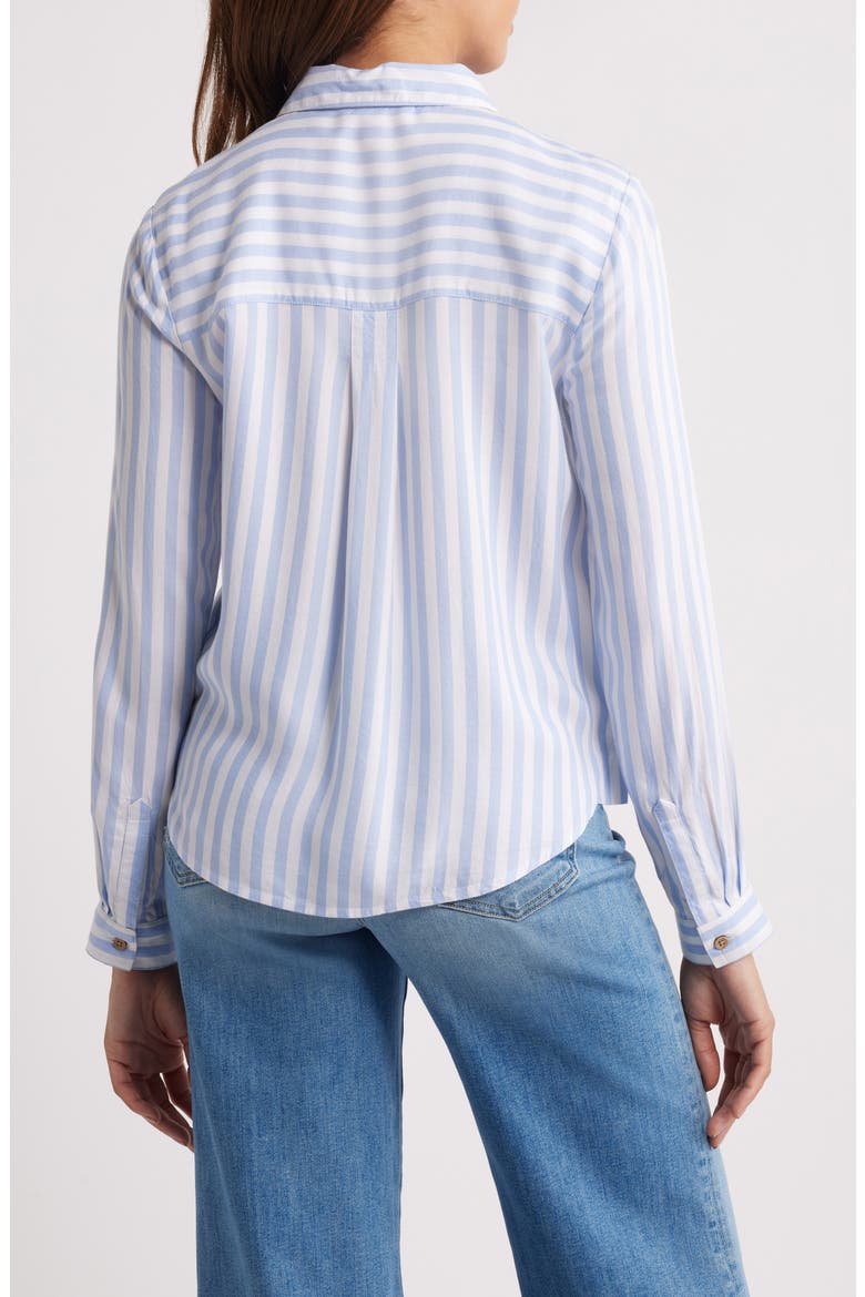 Candace Stripe Button-Up Shirt, Alternate, color, BLUE VEIL