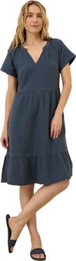 Pact Organic Cotton Coastal Double Gauze Breezy Dress